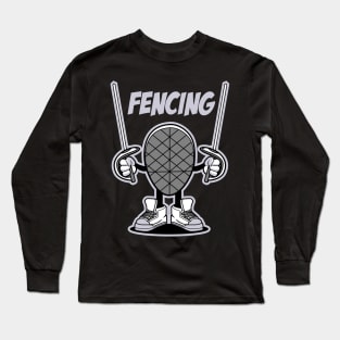 FENCING CARTOON Long Sleeve T-Shirt